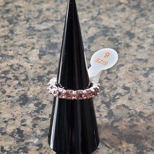 Bomb Party RBP5625 "It's Just Us" Light Rhodolite Cubic Zirconia Sz 6